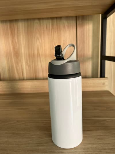 Garrafa Aluminio 600ml 2 Bicos Personalizada