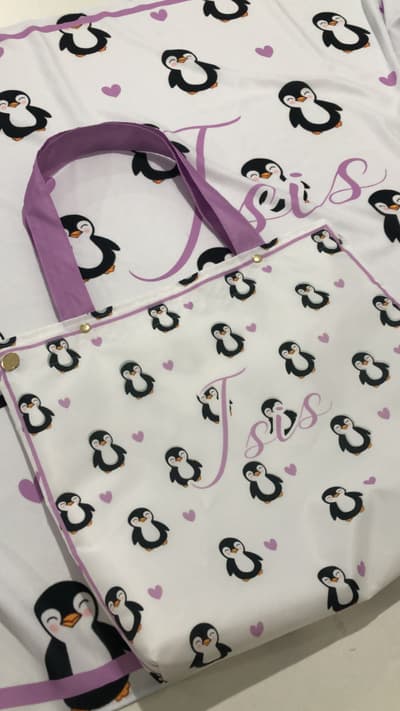 Bolsa de Praia forrada personalizada